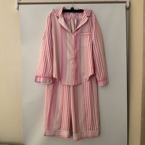 Victoria’s Secret Pink Striped Pajama Set, Size S, Cozy